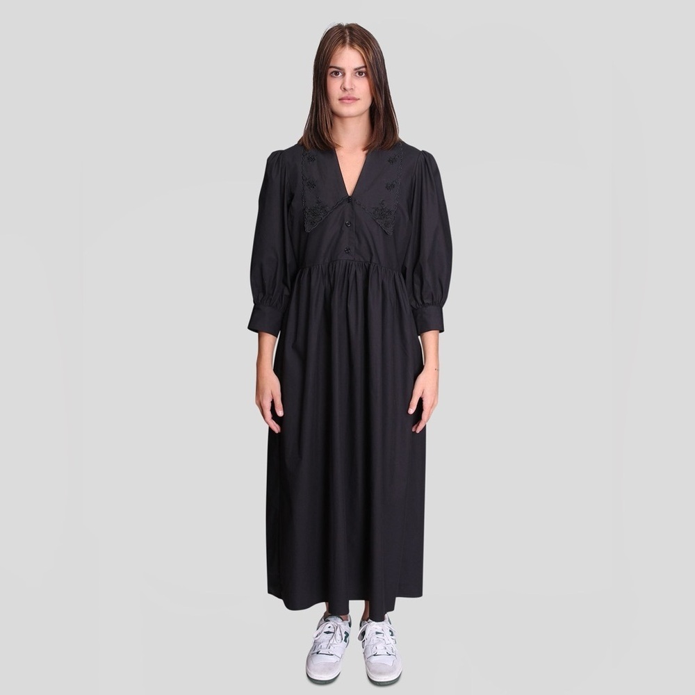 MINIMUM RIKKALY MIDI DRESS in Black size 40